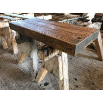 8cm! Altholz-Stil, Used-Look, Industrial, Waschtisch, Tischplatte, Antik, STRUKTUR, Eiche, 120x53x8cm